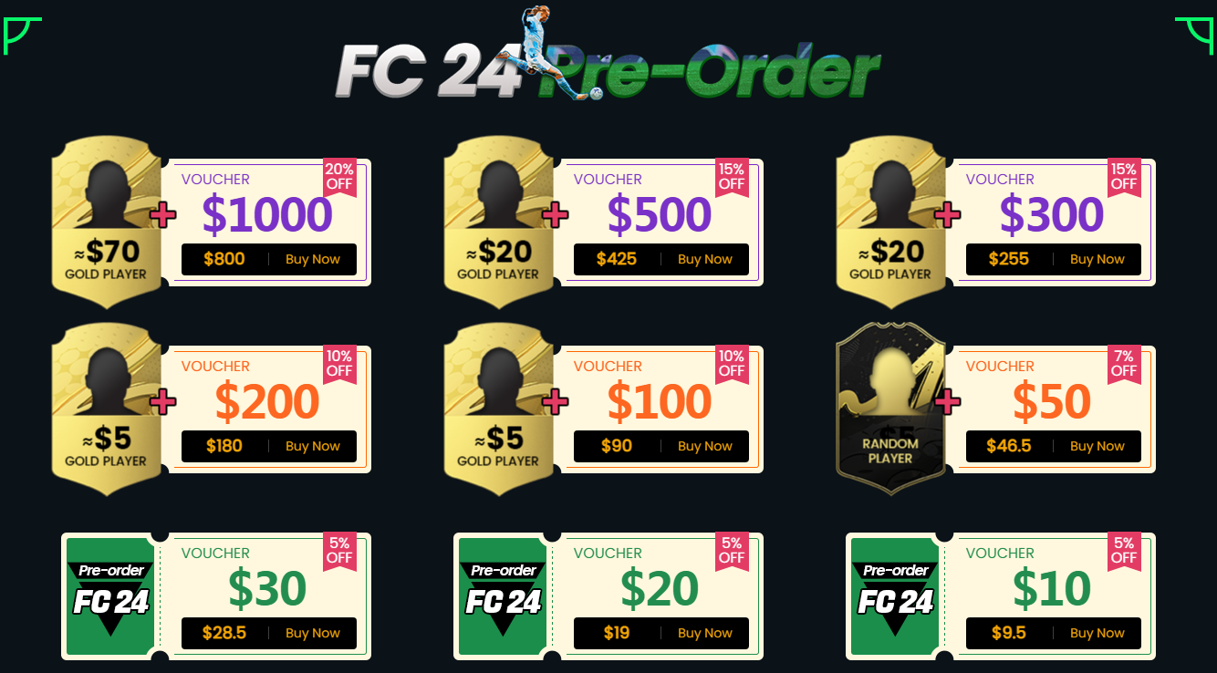 FC 24 PRE-ORDER: UP TO 20% OFF