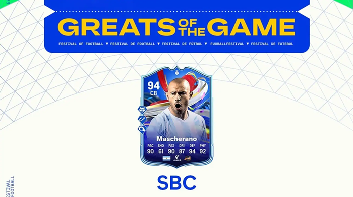 Greats of the Game Mascherano SBC